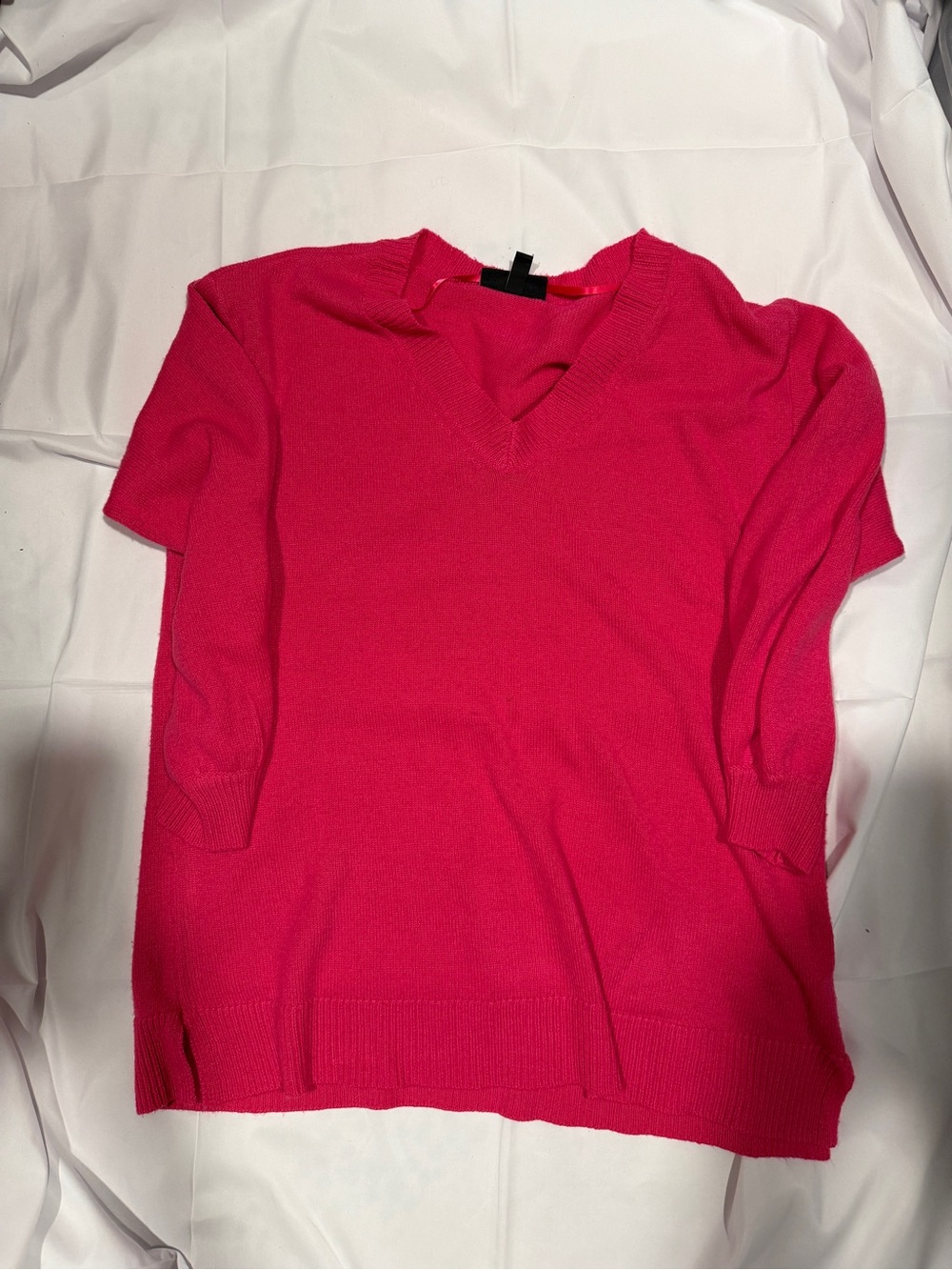 Women's Lane Bryant V-Neck Long sleeve Sweater - Hot Pink